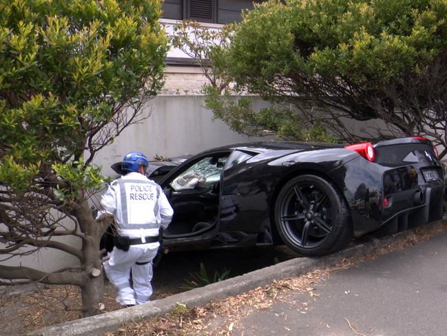 NSW Police Rescue officers at the crash scene in Watsons Bay. Picture: OnScene Bondi