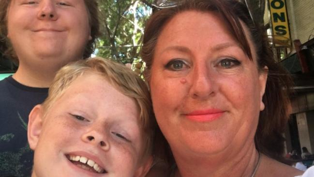 South coast resident Narelle Storey with her children Josh and Aaron. Ms Storey struggled to find a rental after the Black Summer bushfires. Picture: Facebook