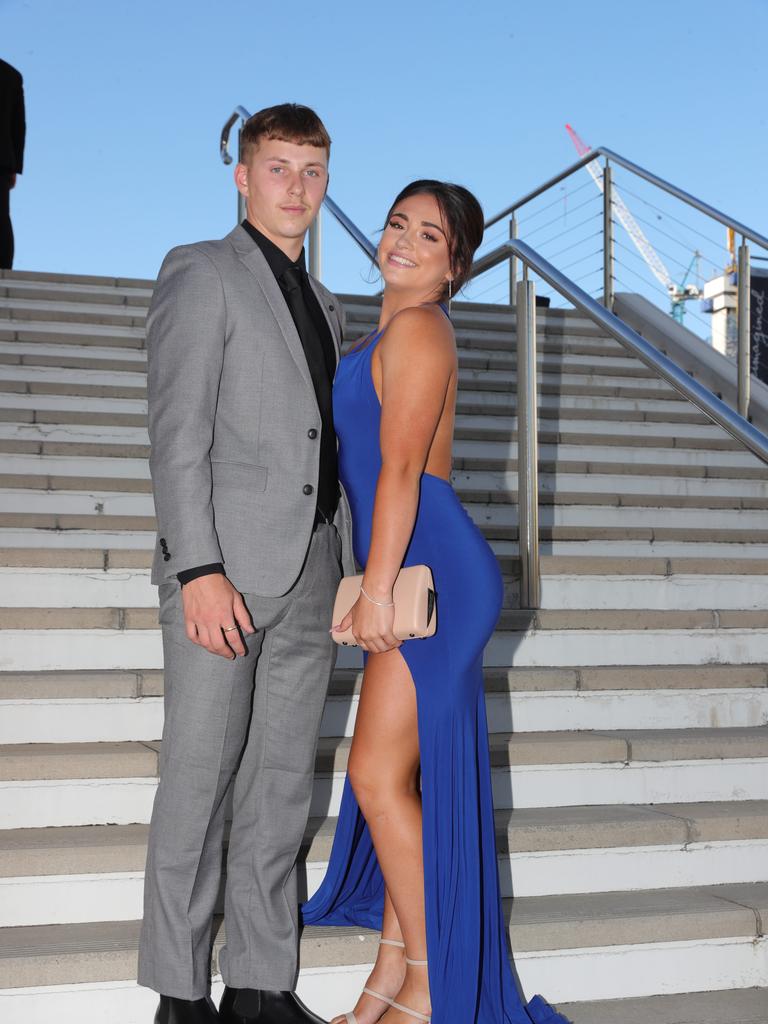 Palm Beach Currumbin State High formal at Gold Coast Convention Centre. Jorja Bindley and Jakota Tatham. Picture Glenn Hampson