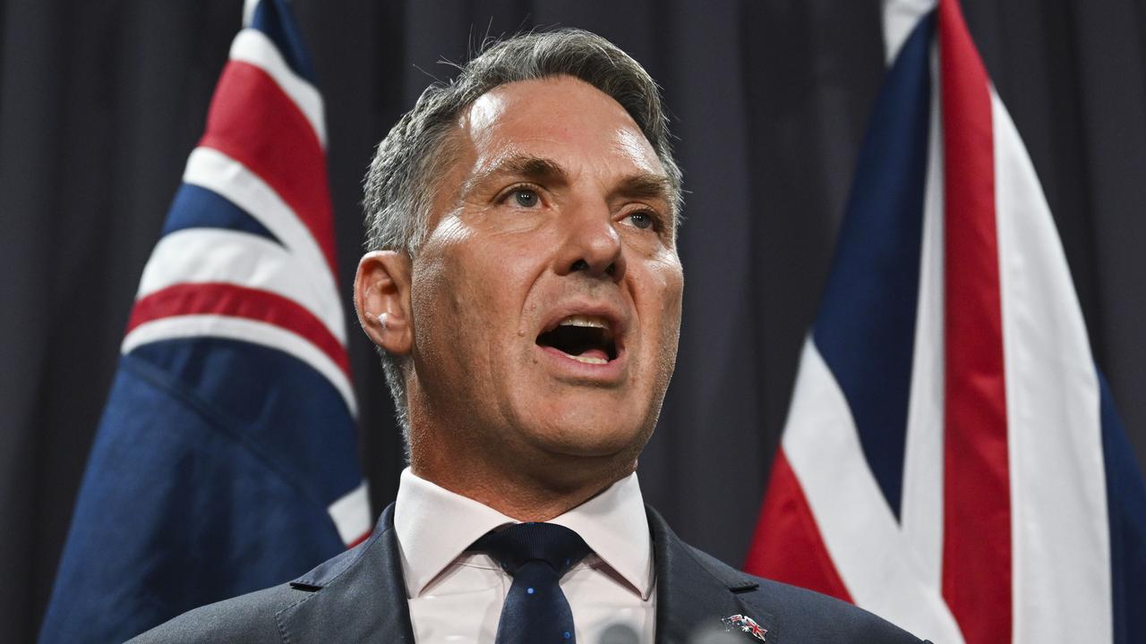 Defence Minister Richard Marles said making ‘tough decisions’ about cutting defence projects would be good for morale. Picture: NCA NewsWire / Martin Ollman