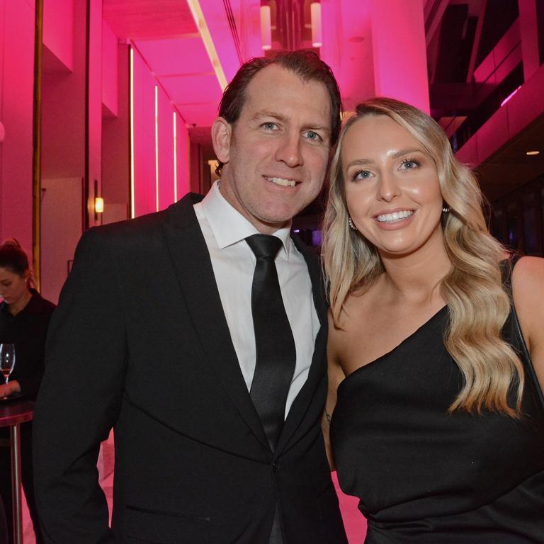 Ryan Keen and Caley O'Neill at the grand opening of The Langham Gold Coast, Surfers Paradise. Pic: Regina King