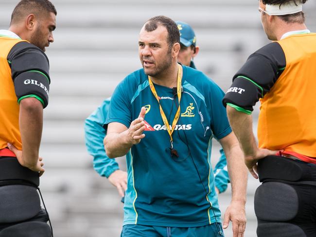 Wallabies coach Michael Cheika has been pushing his players hard at training.