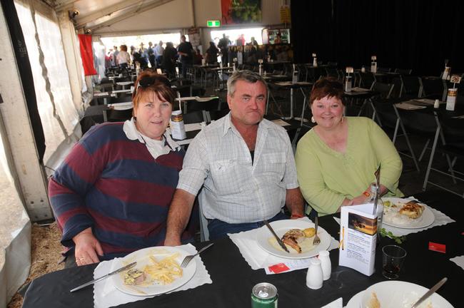 Karen Carr, Craig Jacobsen and Debbie Turner. Picture: Craig Warhurst