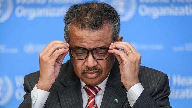World Health Organisation chief Tedros Adhanom Ghebreyesus has pleaded with rich nations to pay their fair share. Picture: AFP
