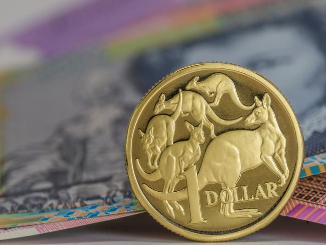 One Dollar Coin - Australian Currency, savings money notes generic