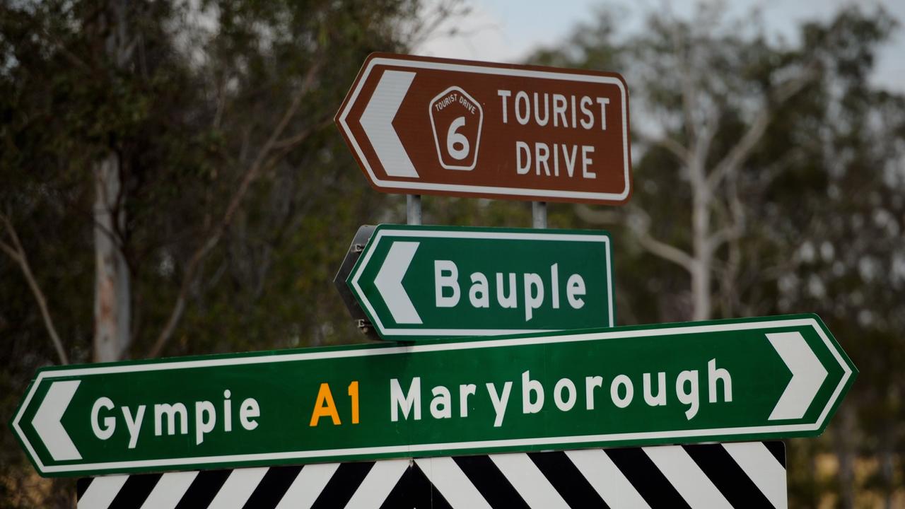 A crash near Bauple has slowed traffic on the Bruce Highway.