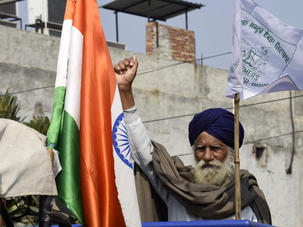 Twitter is locked in a fight with the Indian government over content relating to farmer protests. Picture: Narinder Nanu/AFP