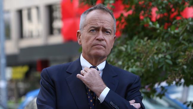 Bill Shorten during the launch of Labor's Climate Change Action Plan. Picture: Kym Smith