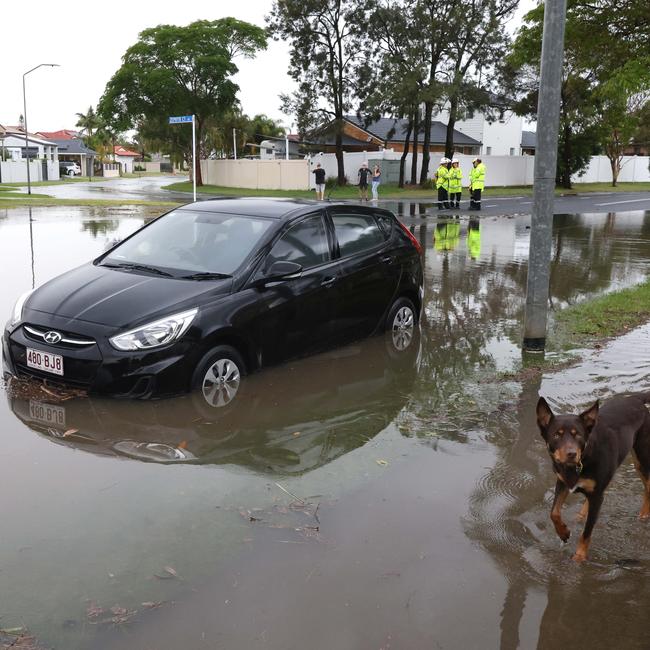 Flash flooding at Birkdale.