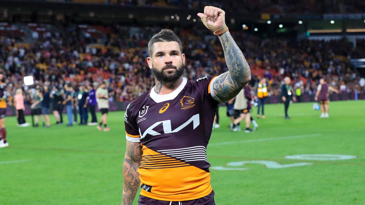 Broncos star Adam Reynolds after a win against Melbourne Storm at Suncorp Stadium in Brisbane. Picture: Adam Head