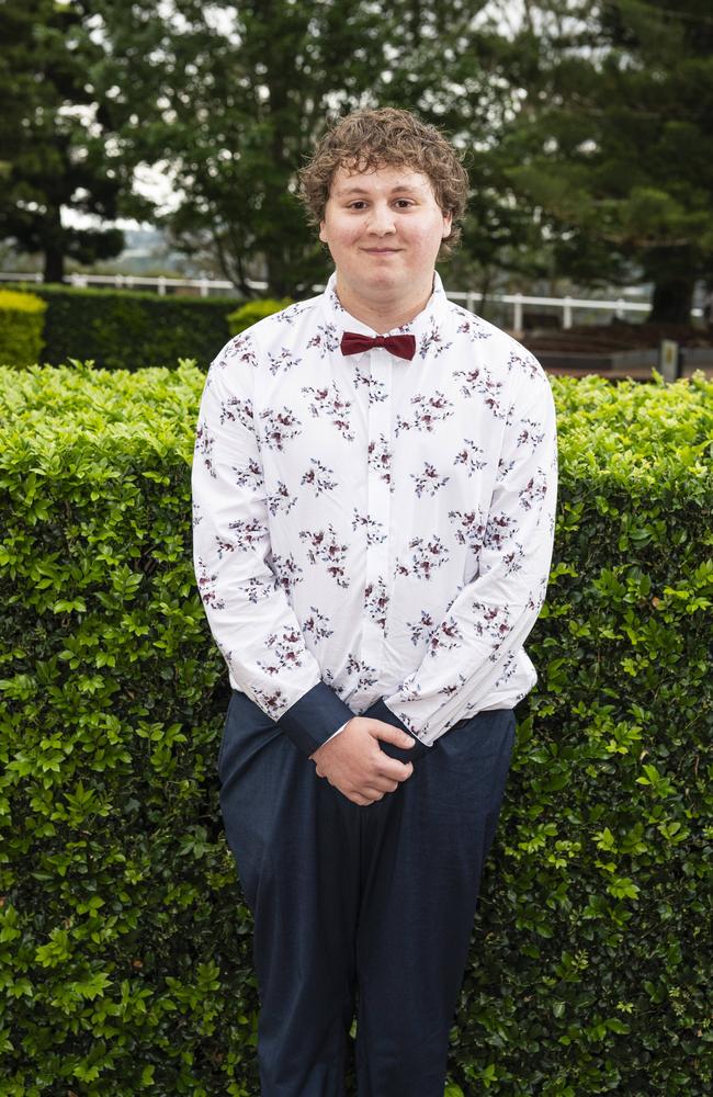 Jai Gibbs at Centenary Heights State High School formal at Picnic Point, Friday, November 15, 2024. Picture: Kevin Farmer