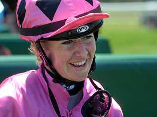 LEADING EFFORT: Apprentice Carly Frater-Hill was pleased after riding Pretty Ricky to victory at Friday's Ipswich race meeting. Picture: Rob Williams