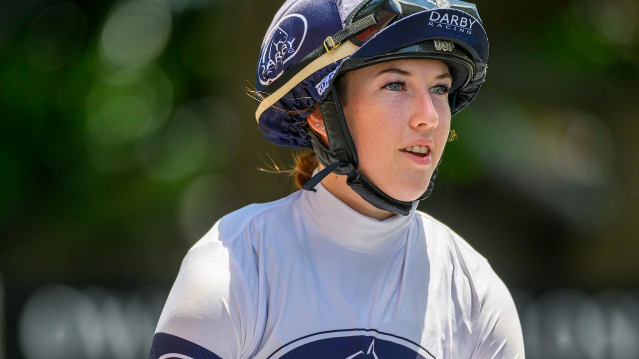 Horse stumbles, rolls on top of leading Central Qld apprentice jockey