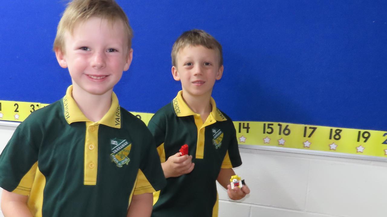 Prep students at Yarraman State School.