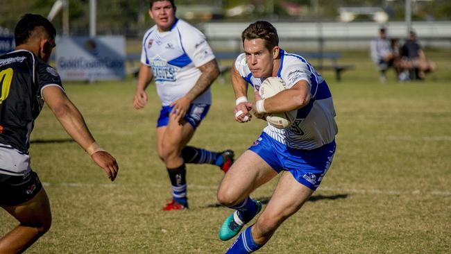 Ash Harrison was the RLGC competition’s biggest name in 2018 when he pulled the boots on for Tugun. Picture: Jerad Williams