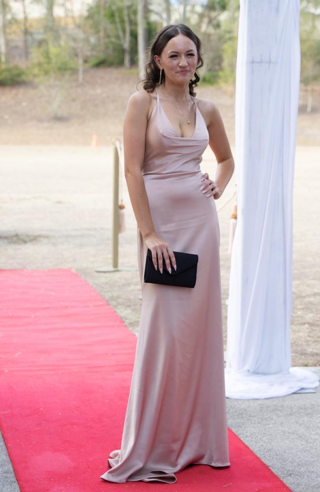 Kate Hyslop arrives at the Gympie State High School formal 2023. November 16, 2023. Picture: Christine Schindler