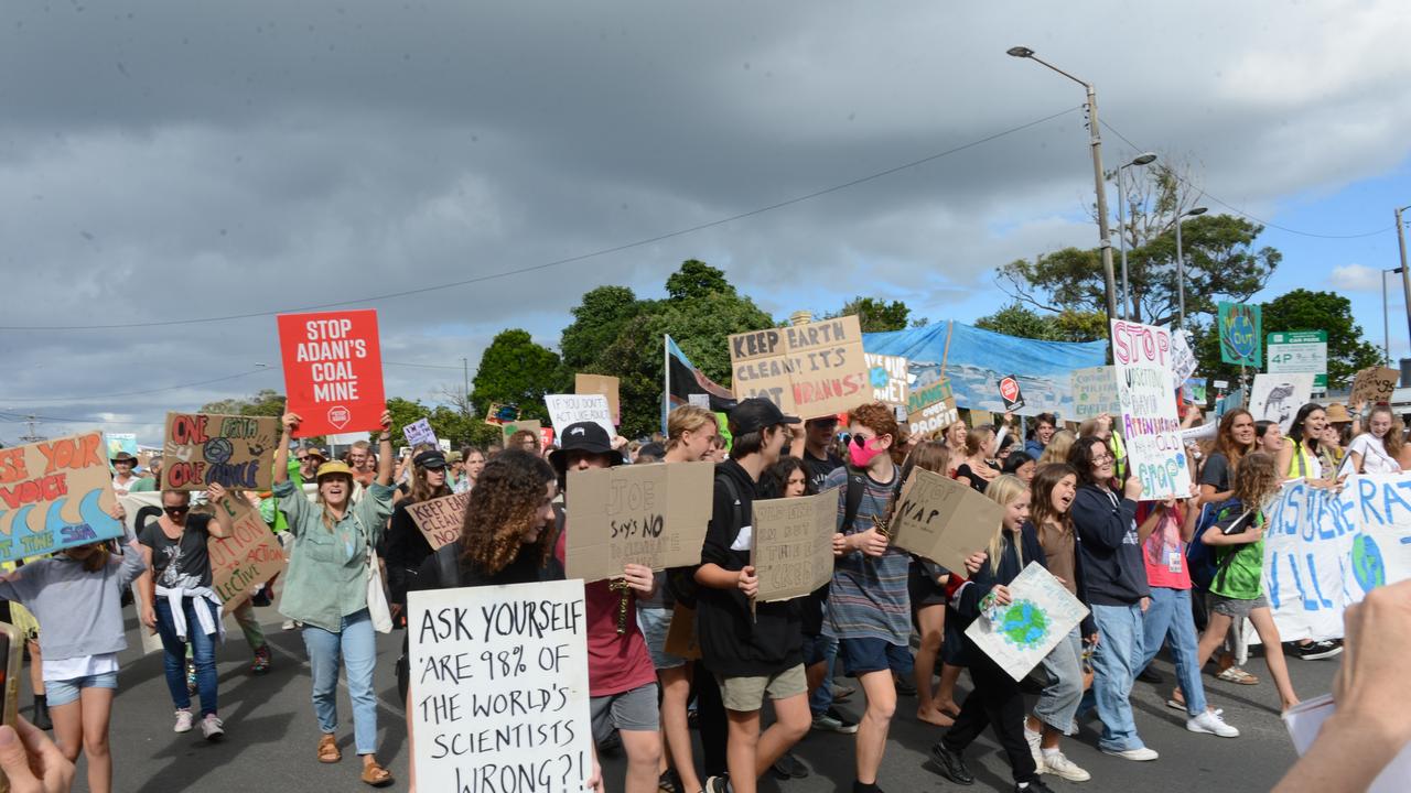 A School Strike for Climate protest was held in Byron Bay on Friday, May 21, 2021. Picture: Liana Boss