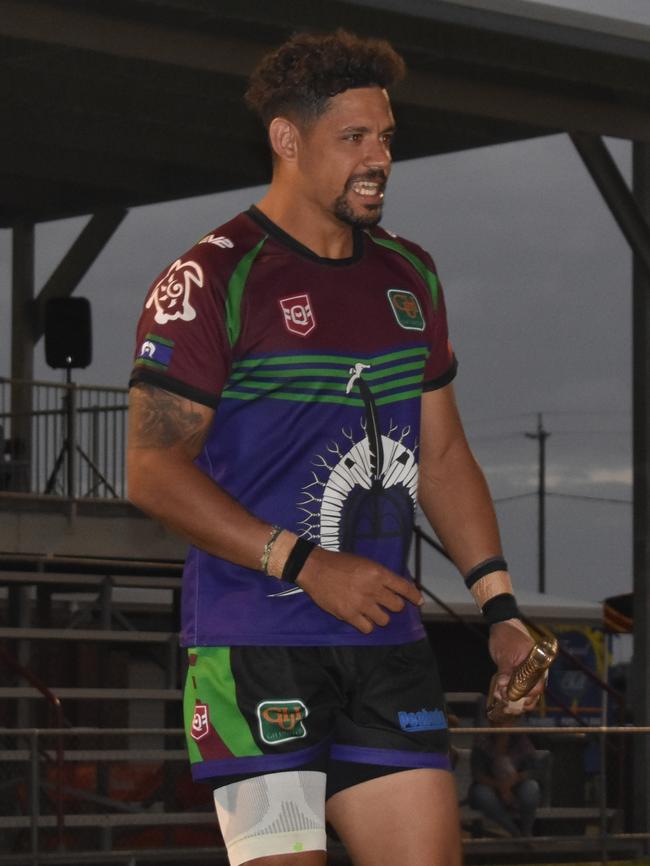 GH United's Dane Gagai at the Mackay Indigenous Rugby League Carnival. Picture: Mitch Bourke.