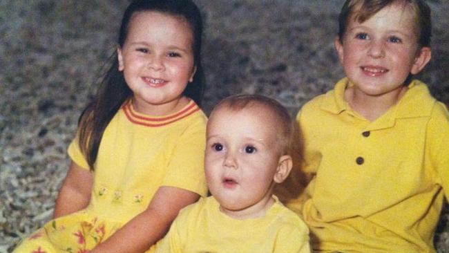 The Kelly Kids: Madeleine (L) with her two brothers Thomas (R) and Stuart. (Pic: Facebook)