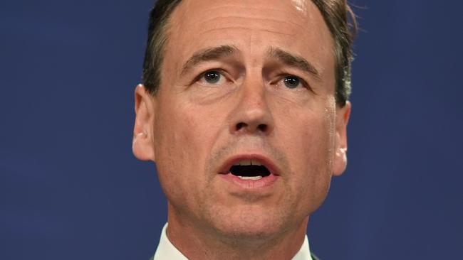 Health Minister Greg Hunt. Picture: AAP