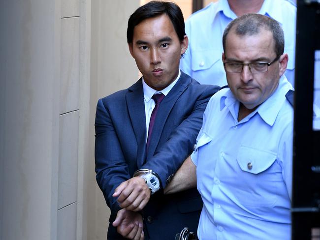 Kevin Ly, pictured leaving the Supreme Court in October 2018, played the tables at the Star Casino but avoided the high rollers room for fear of attracting attention. Picture: AAP