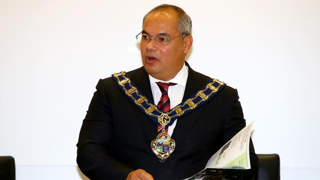 Mayor Tom Tate unveiled the Gold Coast City Council 2016-17. Photo: David Clark