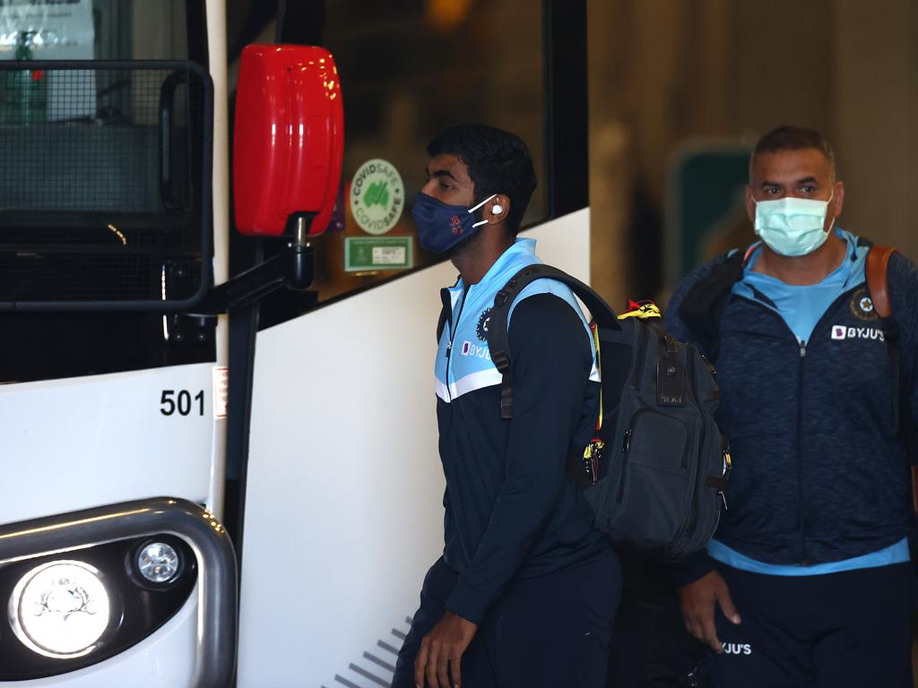 Jasprit Bumrah (left) was also allegedly targeted. (Photo by Ryan Pierse/Getty Images)