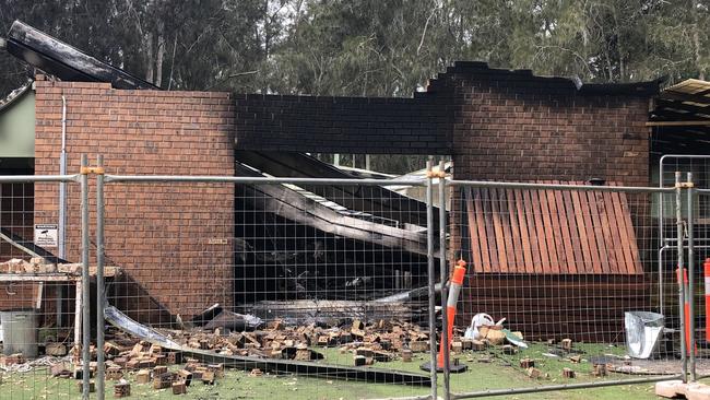 Much of the building has collapsed. Picture: Jim O'Rourke