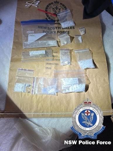 Some of the drugs allegedly seized during the raids. Picture: NSW Police