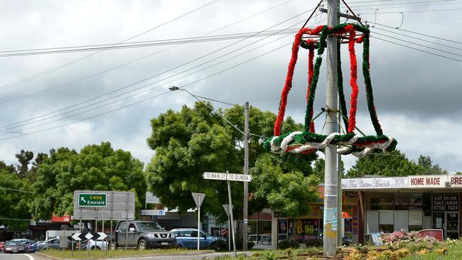 Monbulk’s Christmas decorations in December 2013.