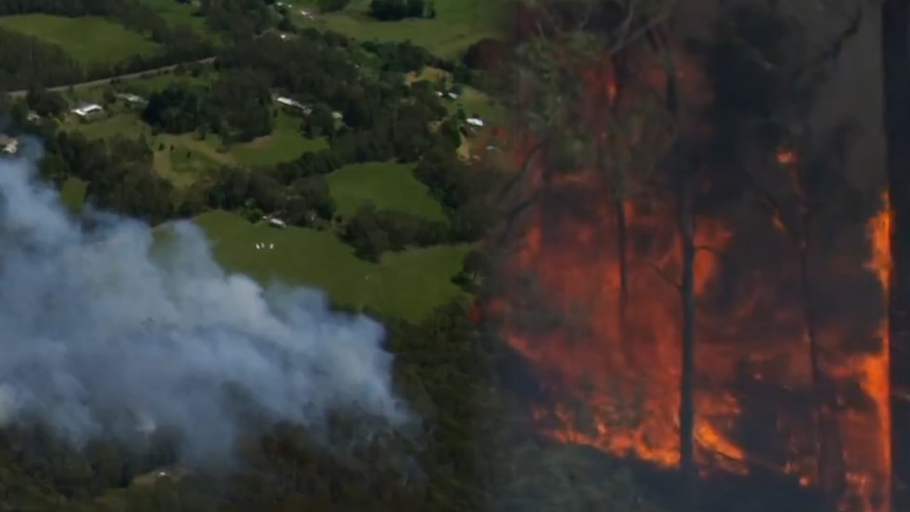 Bushfire emergency with residents told to leave towns in Victoria