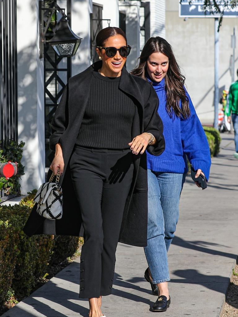 Meghan Markle Steps Out in Los Angeles in Chic All-Black Outfit - See  Photos & Shop Her Look