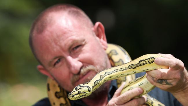 Snake catcher Tony Harrison says he was getting uo to 14 call-outs a day during the busy September and October period. Picture: Nigel Hallett