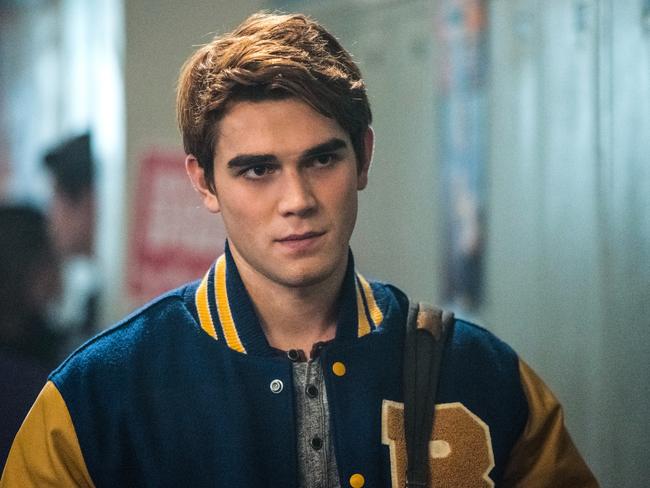 KJ Apa as Archie Andrews in Riverdale.