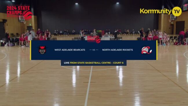 Replay: West Adelaide Bearcats v North Adelaide Rockets (U12GS semi final) — Basketball SA State Junior Championships Day 4