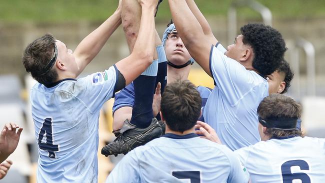 Isaac Perkins   for Waratahs.  Under 16s Waratahs  v Melbourne Rebels in Super Rugby National Championships Round 1 at Leichhardt Oval. Picture: John Appleyard.