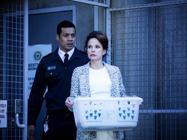 Sigrid Thornton plays inmate Sonia Stevens in Wentworth.