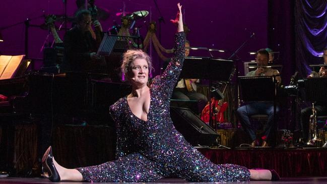 Adelaide Cabaret Festival 2023. Virginia Gay hosts the opening variety gala. Picture: Kelly Carpenter, supplied