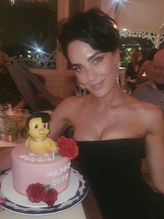 Sarah Budge celebrating her 30th birthday with friends. Picture: Instagram