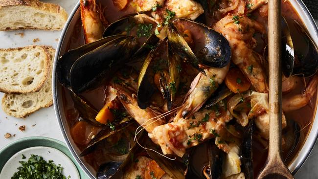 Delicious: quick fish stew. Picture: Guy Bailey