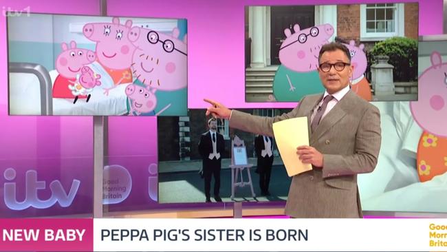 Peppa Pig's mother has given birth. Picture: ITV.