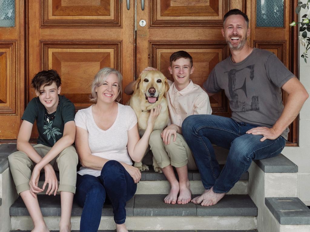 Jody Allen and her family. In her new book, she offers readers her insights on how to make a regular and well paid living without ever setting foot in a traditional workplace again. Picture: Jody Allen