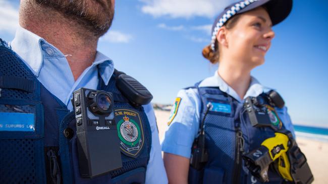 Police in NSW already have body-worn cameras which will be introduced in Victoria from next year. Picture: File