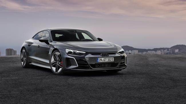 The new Audi RS e-tron GT is due to arrive in Australia from September.