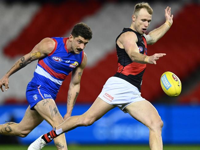 Hind played every game of his first regular season as a Bomber. Picture: Quinn Rooney / Getty Images