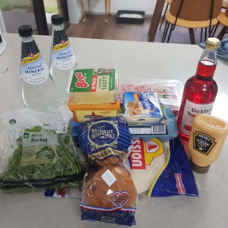 This photo of an $80 Woolies haul sparked outrage earlier this week. Picture: Reddit