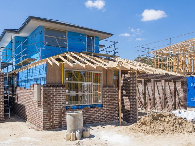 Generic home construction photo. Builder, home, bricks