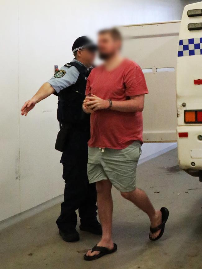 He was arrested and taken to Coffs Harbour police station, where he was charged.