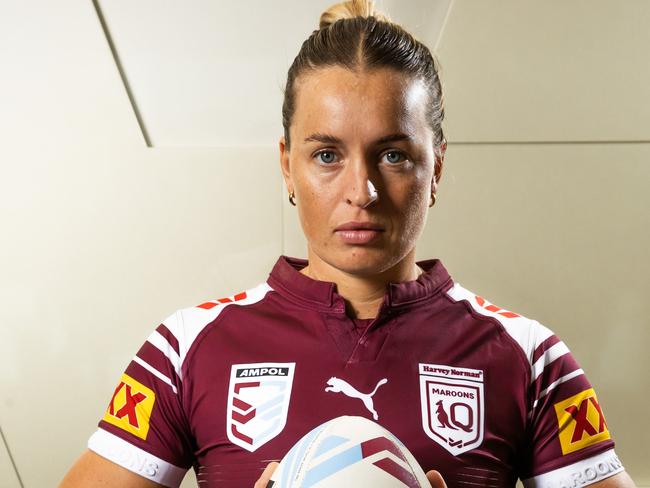 NRLW Women's Queensland State of Origin player Lauren Brown.Picture: Nigel Hallett