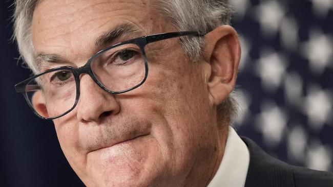 US Fed chair Jerome Powell left no doubt rates will go higher. Picture: Drew Angerer/Getty Images